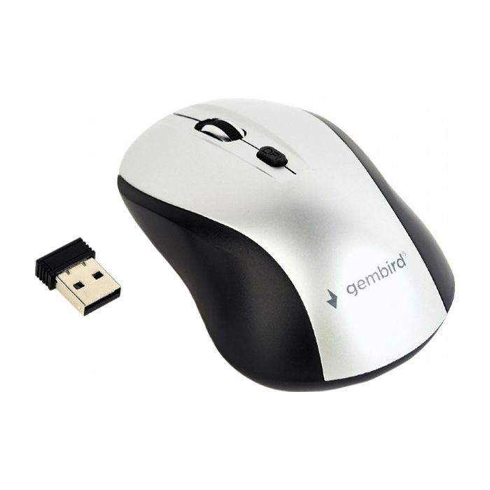 Мишка Gembird MUSW-4B-02-BS White (MUSW-4B-02-BS) зображення 2
