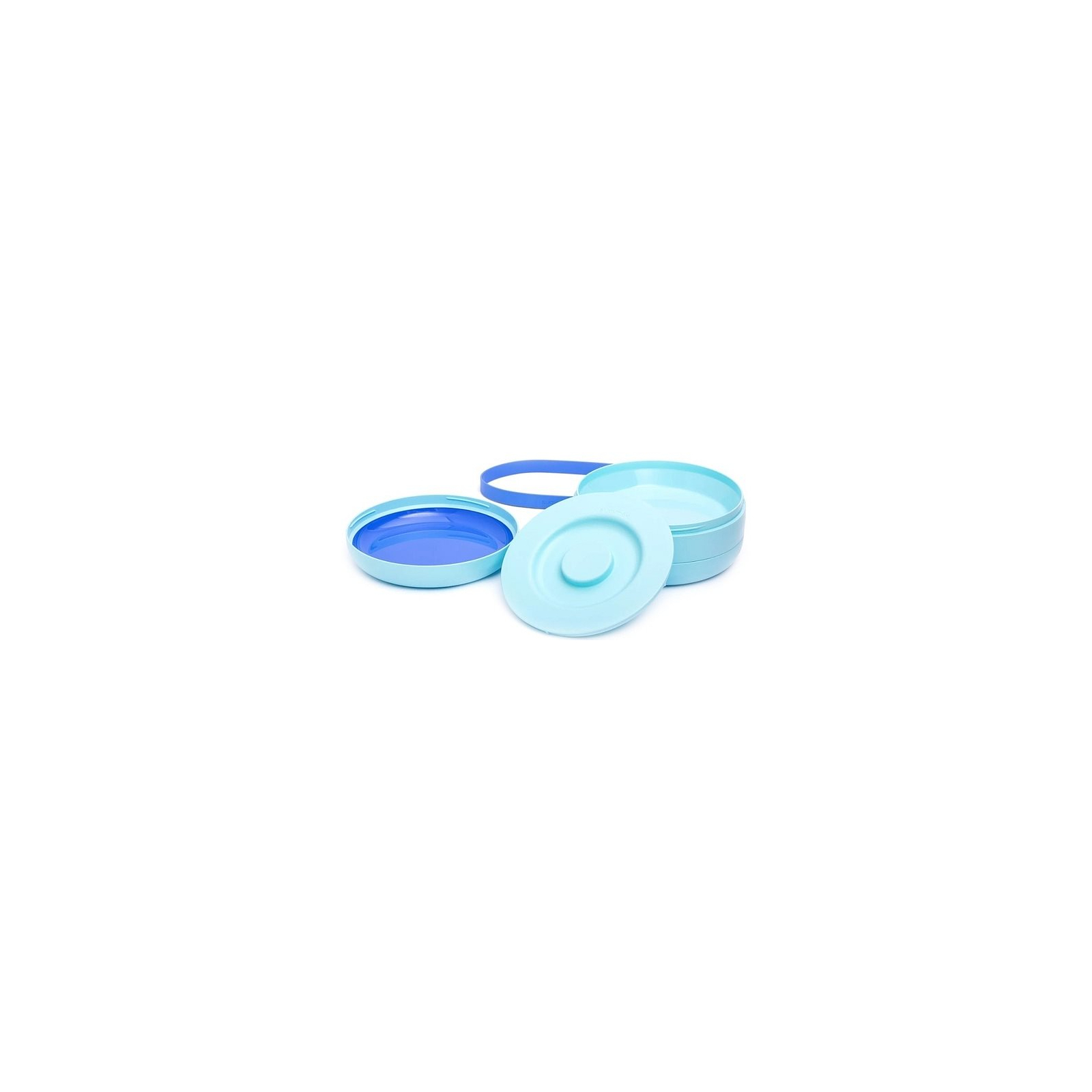 Набір дитячого посуду Suavinex Історії маленьких монстрів 2 тарілки сині (303609)