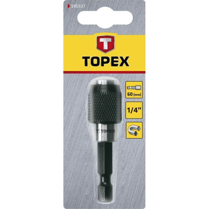 Держатель для бит Topex 1/4" 60 мм (39D337) изображение 2