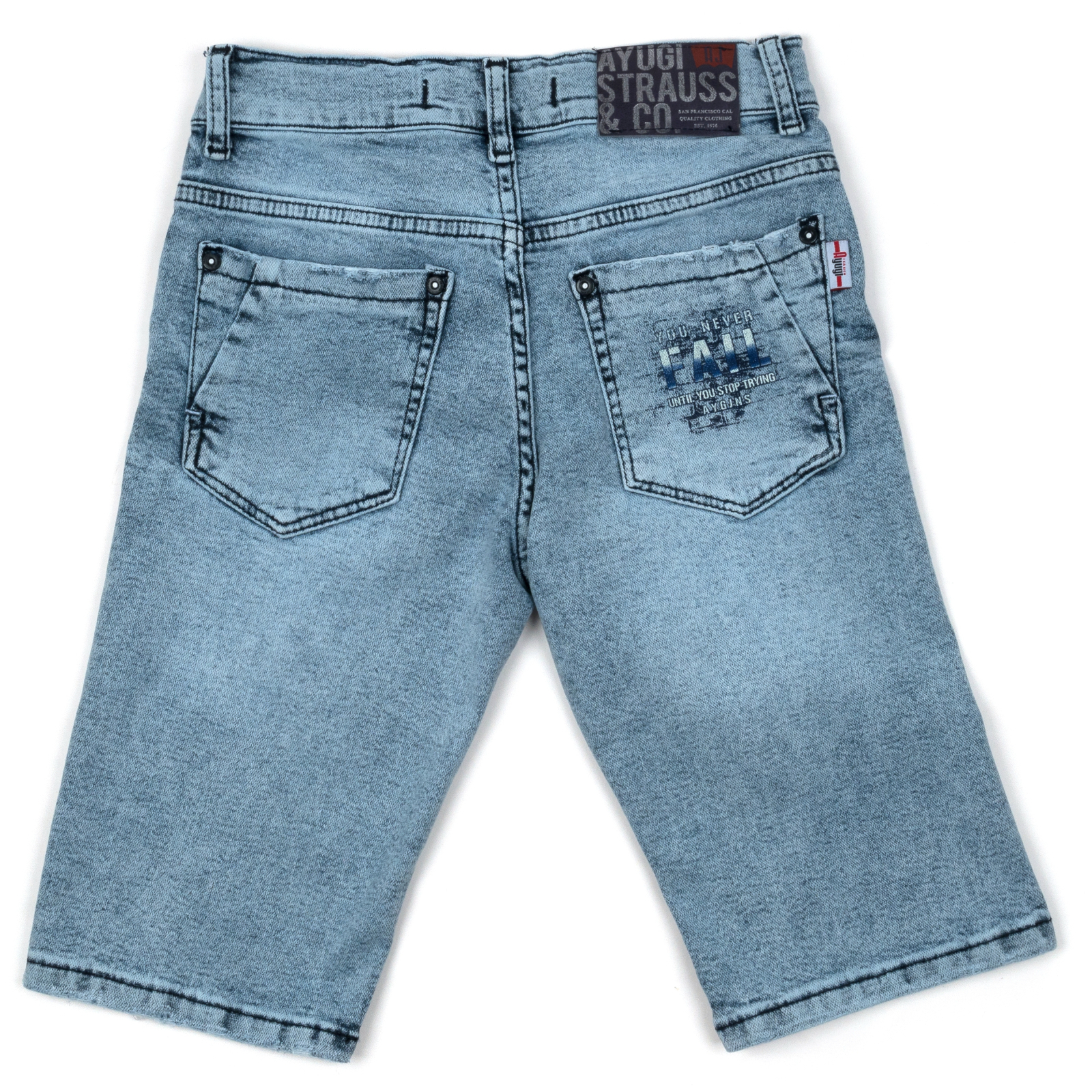 Шорты A-Yugi джинсовые (5260-158B-blue) изображение 2