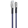 Дата кабель USB 2.0 AM to Lightning 1.0m zinc alloy blue ColorWay (CW-CBUL010-BL) зображення 2
