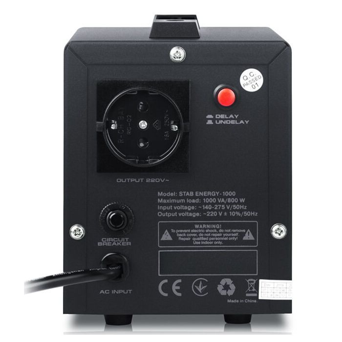 Стабілізатор REAL-EL STAB ENERGY-1000 (EL122400012) зображення 6