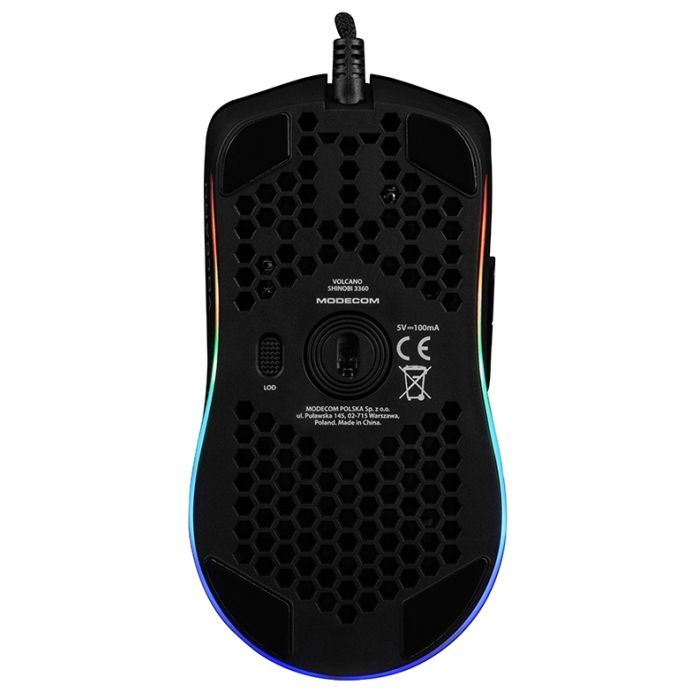 Мышка Modecom Shinobi 3360 Volcano USB Black (M-MC-SHINOBI-3360-100) изображение 7