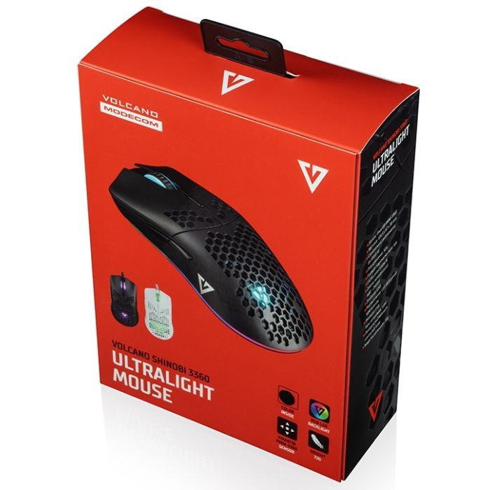 Мышка Modecom Shinobi 3360 Volcano USB Black (M-MC-SHINOBI-3360-100) изображение 9