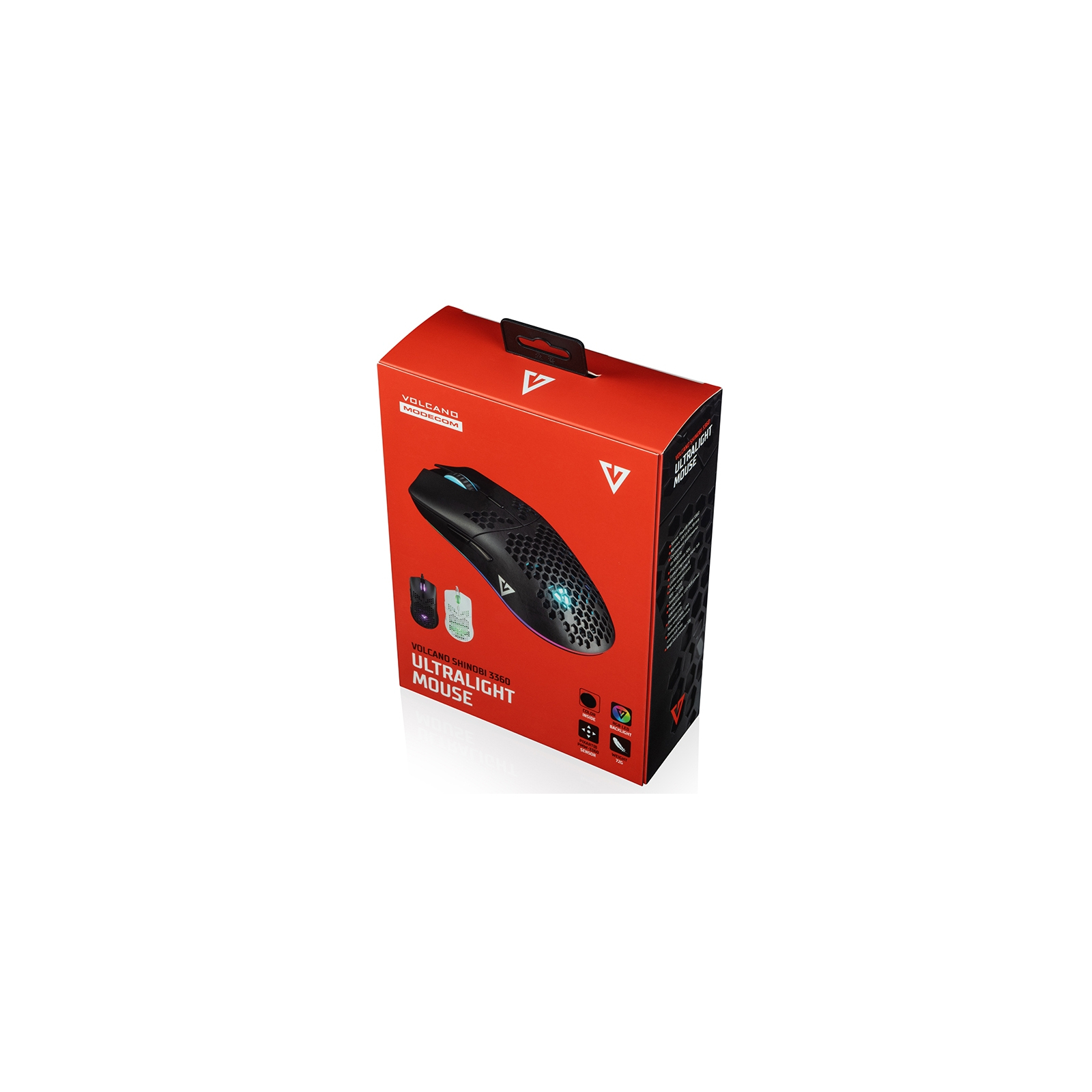 Мишка Modecom Shinobi 3360 Volcano USB Black (M-MC-SHINOBI-3360-100) зображення 9