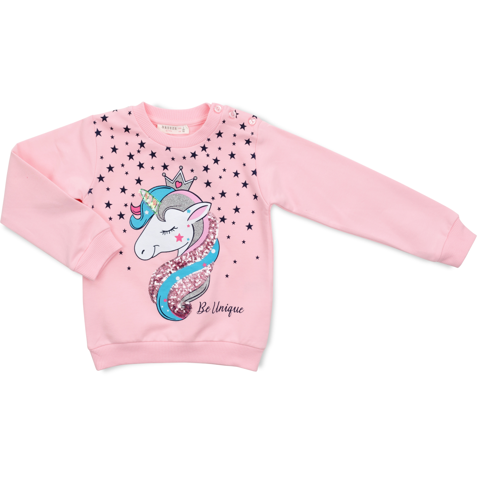 Набір дитячого одягу Breeze з єдинорогом (14154-98G-pink) зображення 2