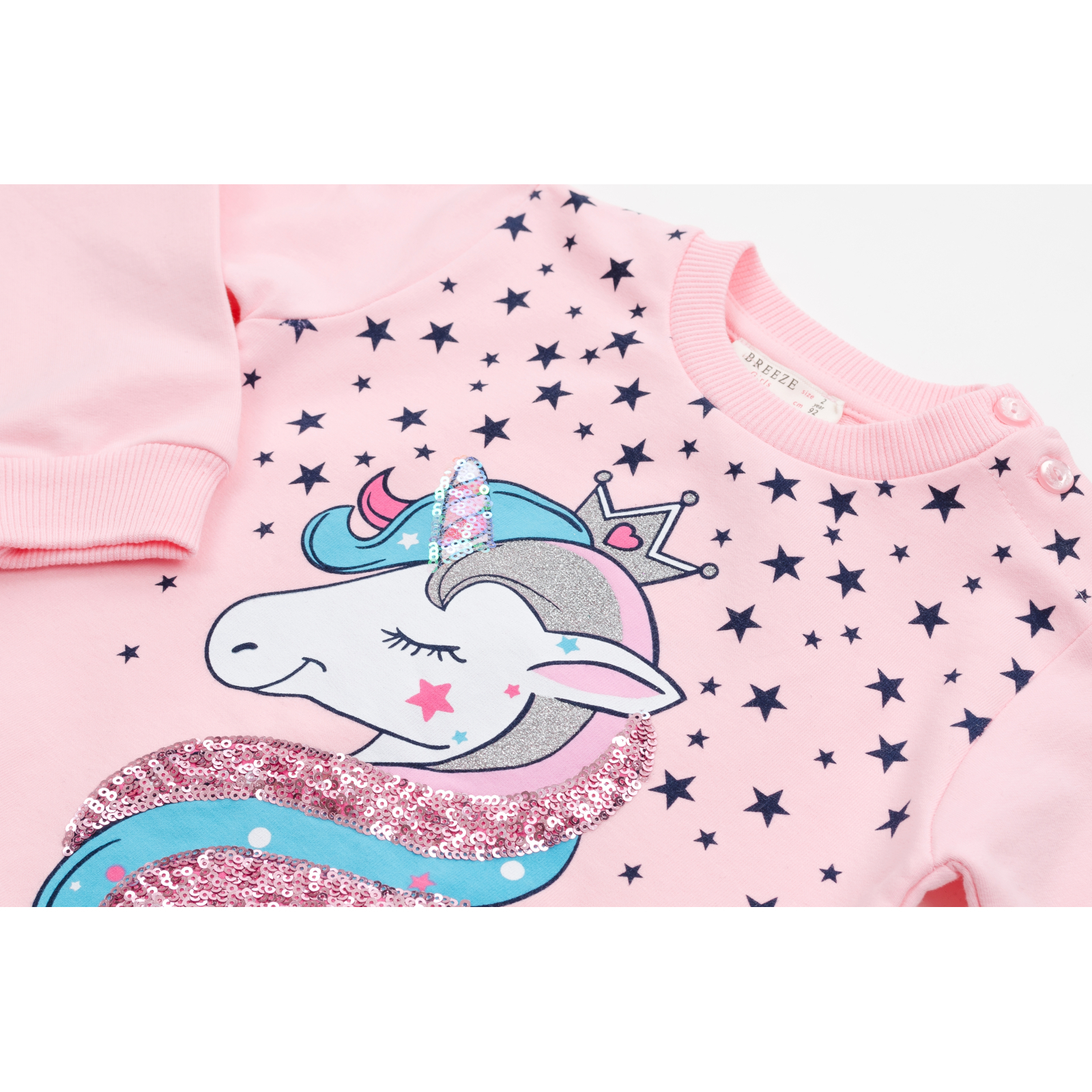Набір дитячого одягу Breeze з єдинорогом (14154-98G-pink) зображення 7