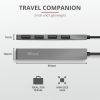 Концентратор Trust Halyx Aluminium 4-Port Mini USB Hub (23786_TRUST) зображення 7