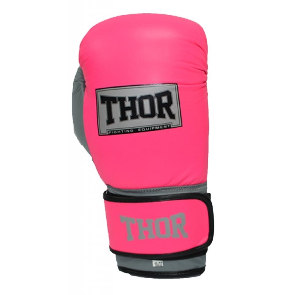 Боксерські рукавички Thor Typhoon 16oz Pink/Grey/White (8027/02(Leath)Pink/Grey/W 16oz) зображення 3