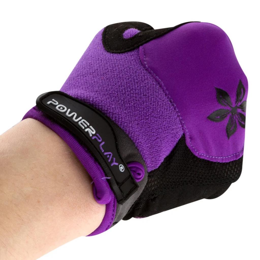 Велоперчатки PowerPlay Women 5284 Purple S (5284_S_Purple) изображение 5