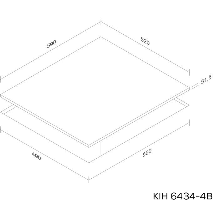 Варочна поверхня Kernau KIH 6434-4B зображення 2