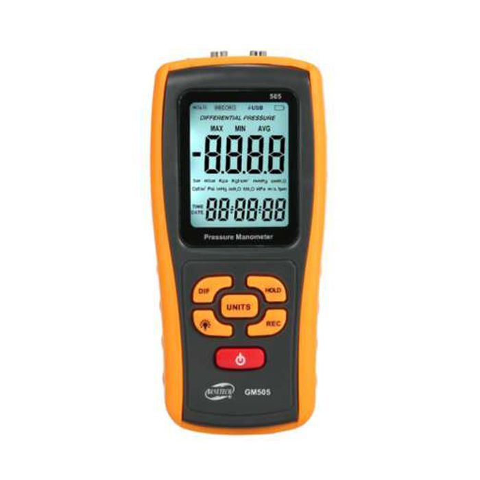 Манометр Benetech диференціальний, USB (GM505)