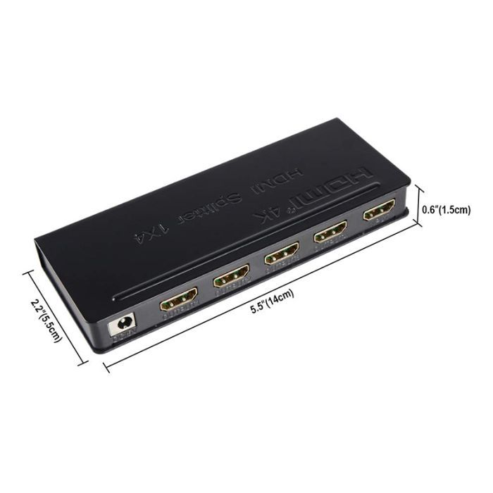 Розгалужувач PowerPlant HDMI 1x4 V1.4 (CA911509) зображення 2