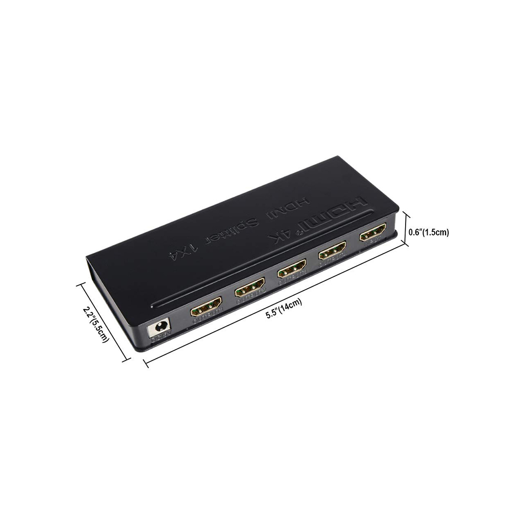 Розгалужувач PowerPlant HDMI 1x4 V1.4 (CA911509) зображення 2