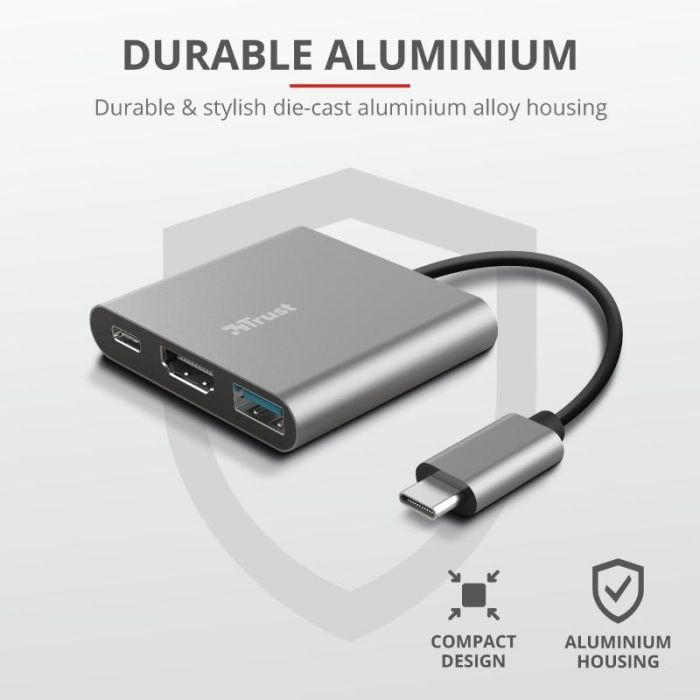 Концентратор Trust Dalyx 3-in-1 Multiport USB-C (23772) изображение 10