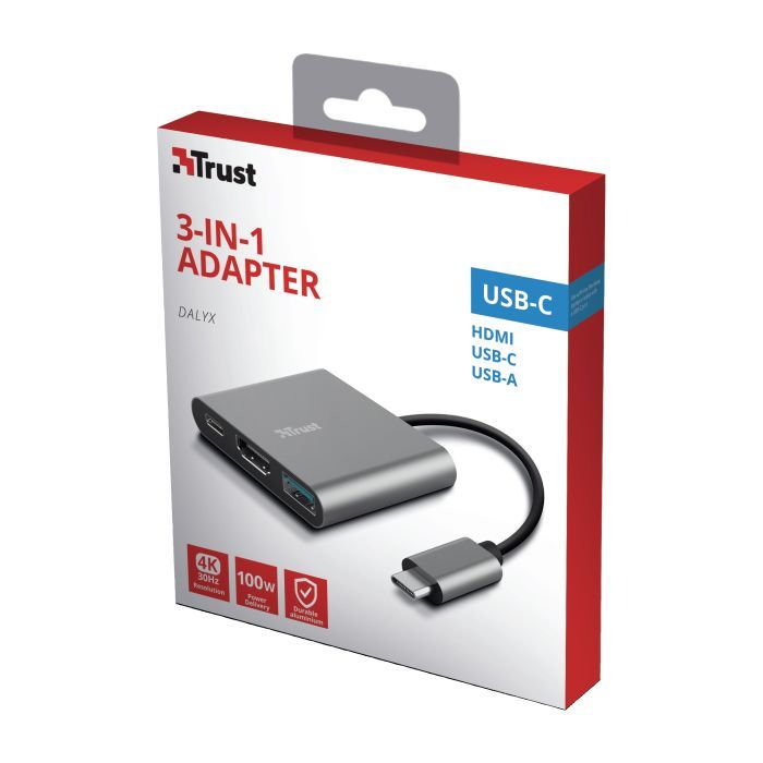 Концентратор Trust Dalyx 3-in-1 Multiport USB-C (23772) изображение 6