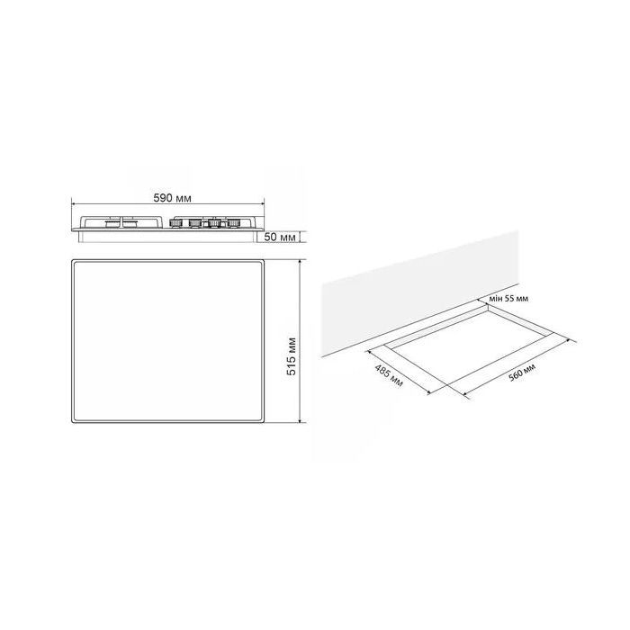 Варочна поверхня Eleyus IRMA 60 BL CF зображення 11