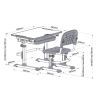 Парта со стулом Cubby Lupin WG (515605) изображение 8