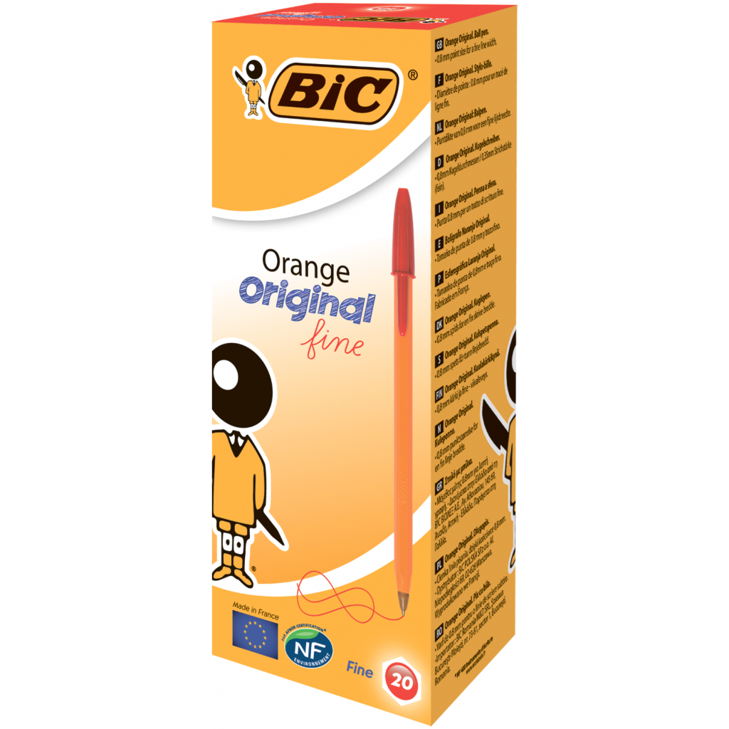 Ручка шариковая Bic Orange, красная (bc8099241) изображение 2