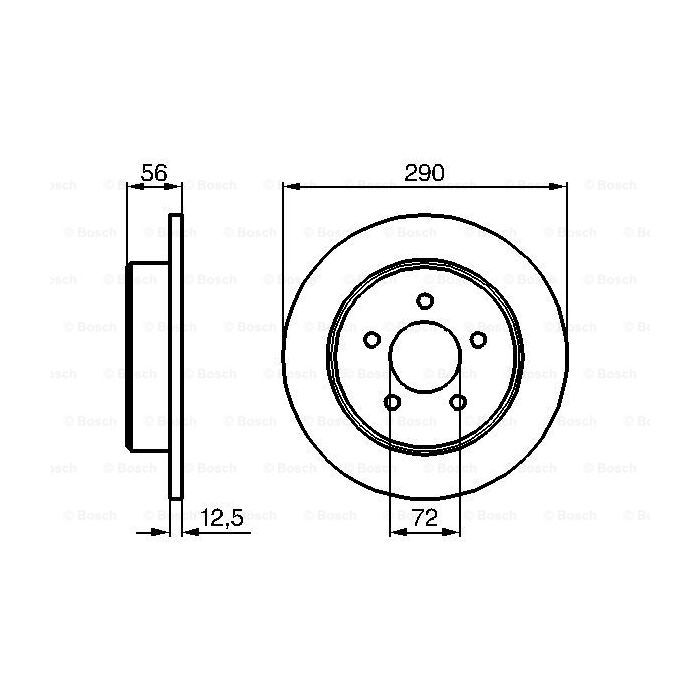 Тормозной диск Bosch 0 986 479 102 изображение 5