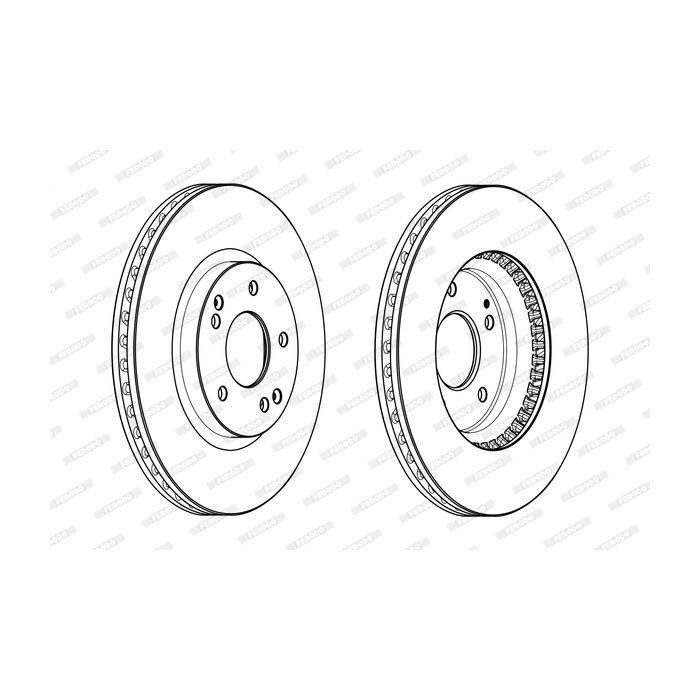 Тормозной диск FERODO DDF2091C