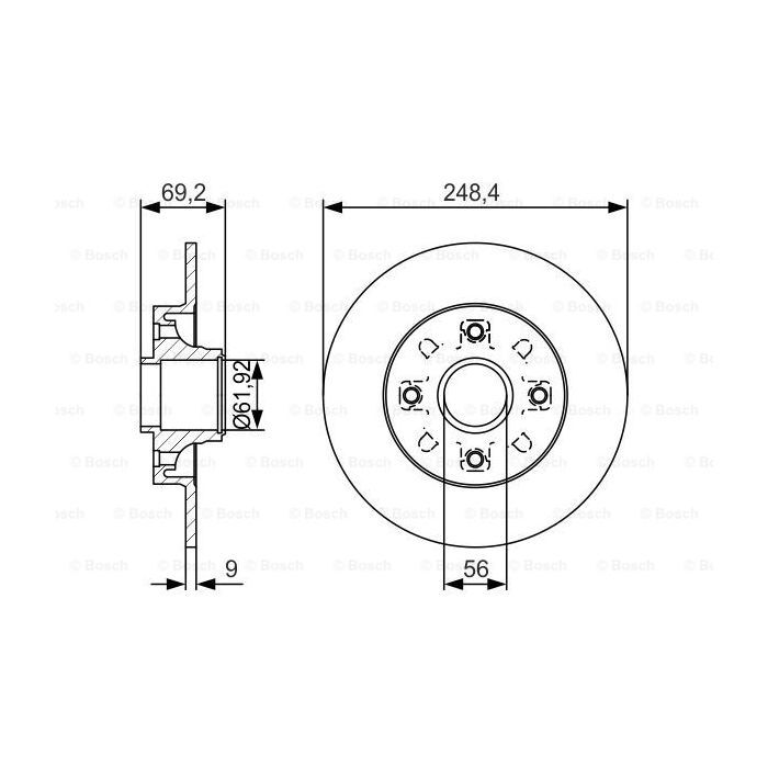 Тормозной диск Bosch 0 986 479 S43