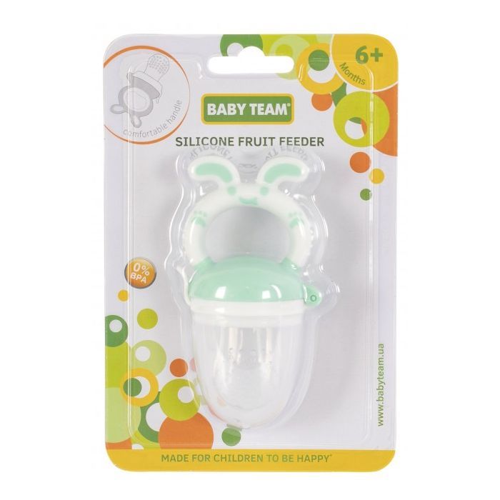 Ниблер Baby Team силиконовый (6203_бирюзовый) изображение 2