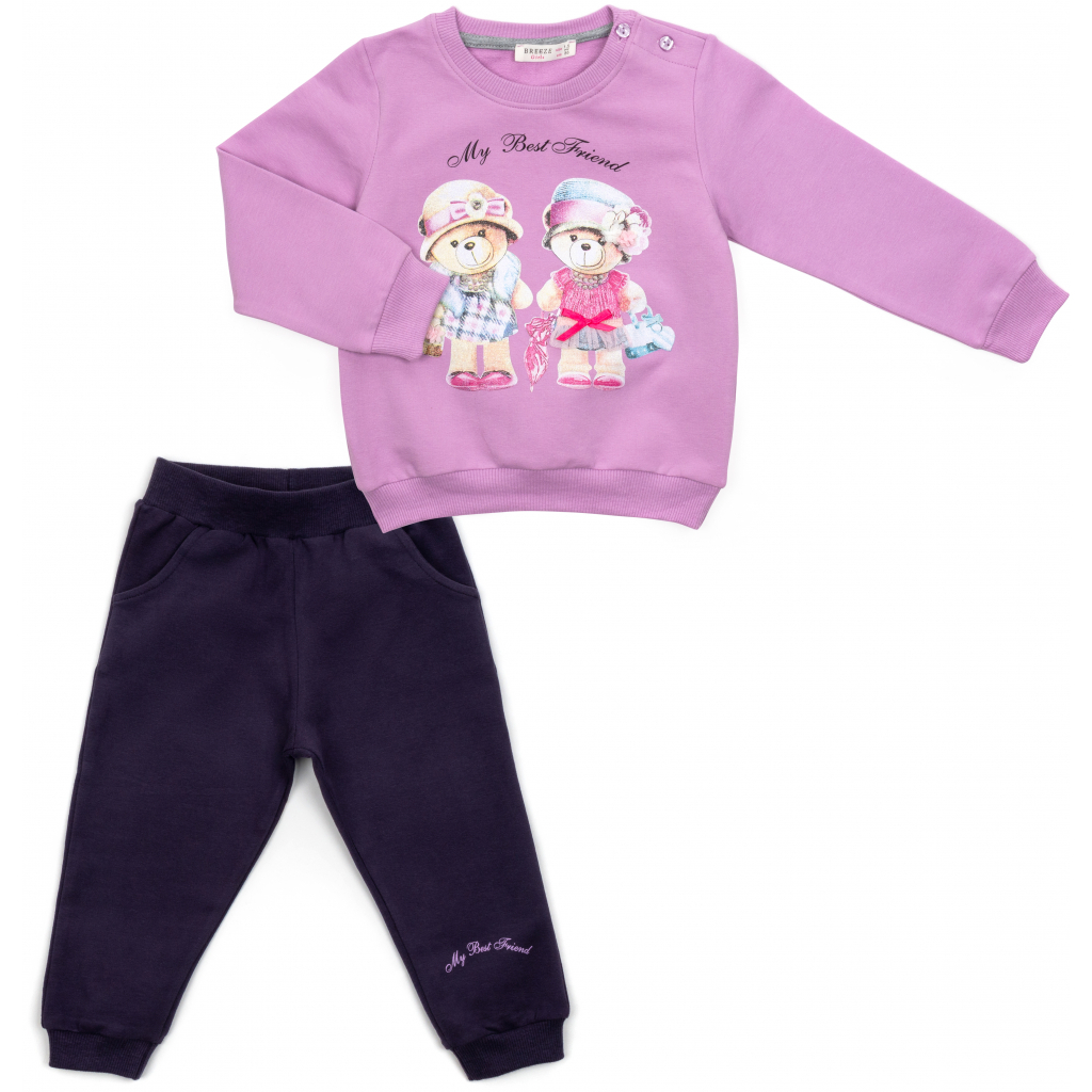 Набор детской одежды Breeze с мишками (16102-92G-purple)