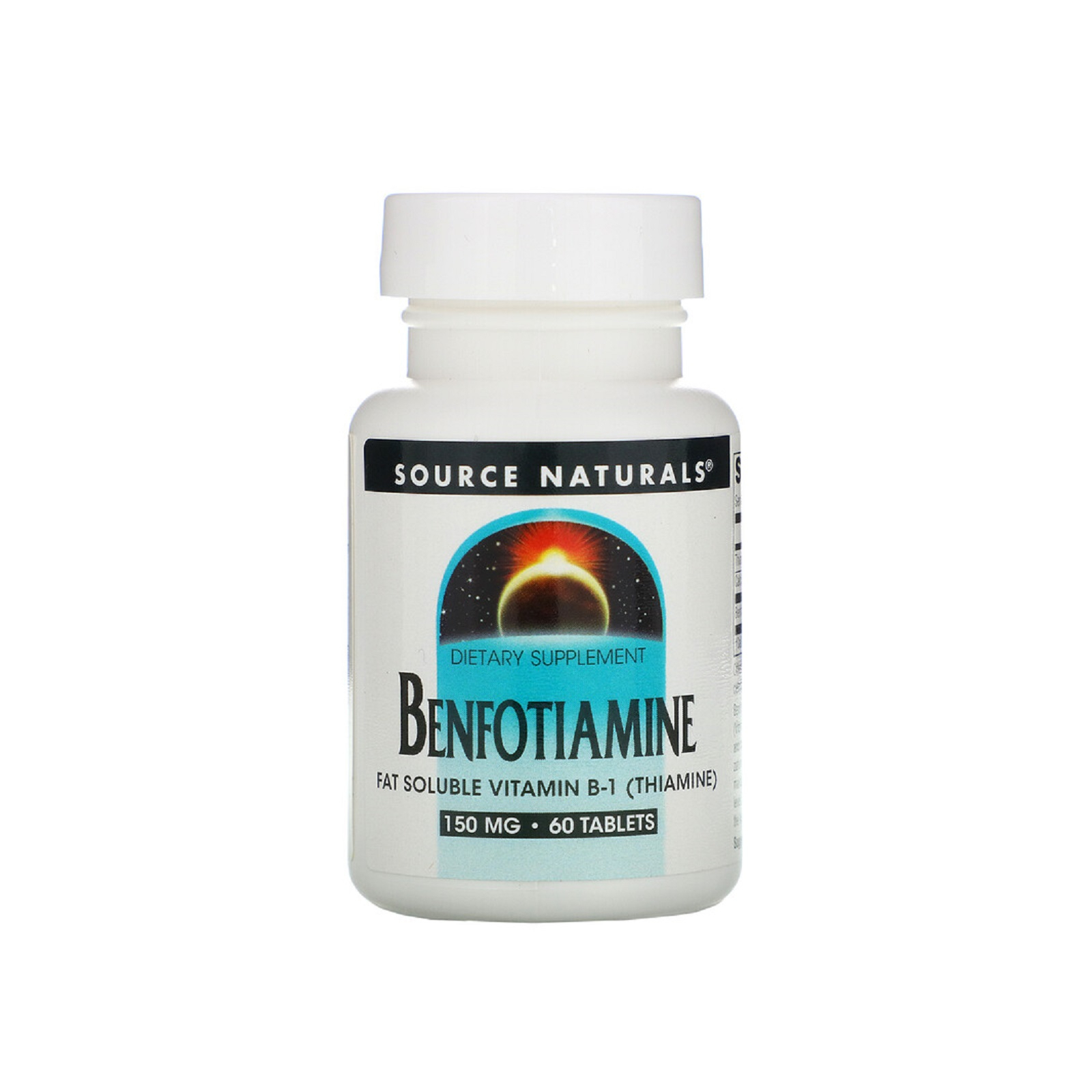 Витаминно-минеральный комплекс Source Naturals Бенфотиамин, 150 мг, Benfotiamine, 60 таблеток (SN1906)
