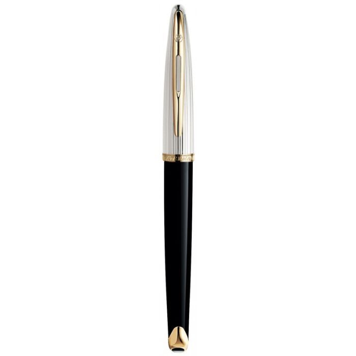 Ручка пір'яна Waterman CARENE Deluxe Black/silver  FP F (11 200) зображення 2