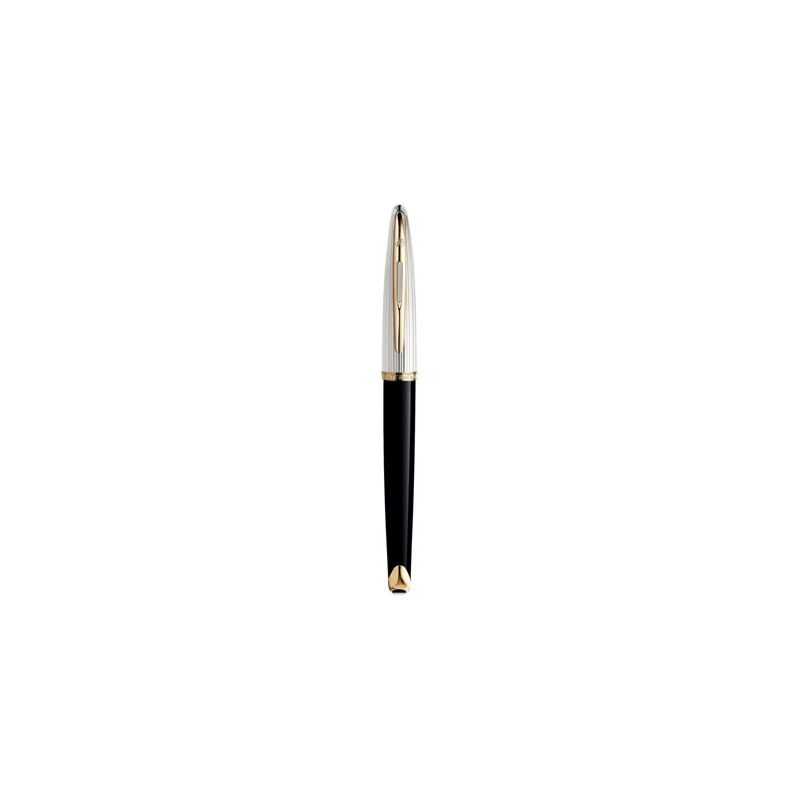Ручка пір'яна Waterman CARENE Deluxe Black/silver  FP F (11 200) зображення 2