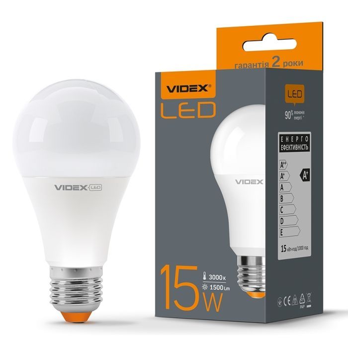 Лампочка Videx A65e 15W E27 3000K (VL-A65e-15273) зображення 2