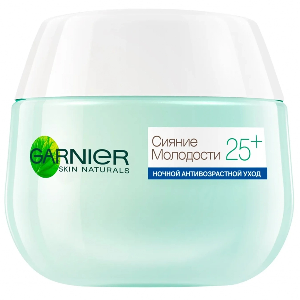 Крем для лица Garnier Skin Naturals Ночной Сияние Молодости 25+ 50 мл (3600541350083) изображение 2