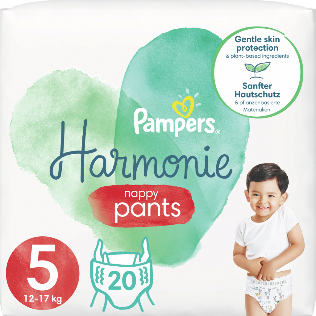 Підгузки Pampers трусики Harmonie Nappy Pants Розмір 5 (11-16 кг) 20 шт (8006540181430)