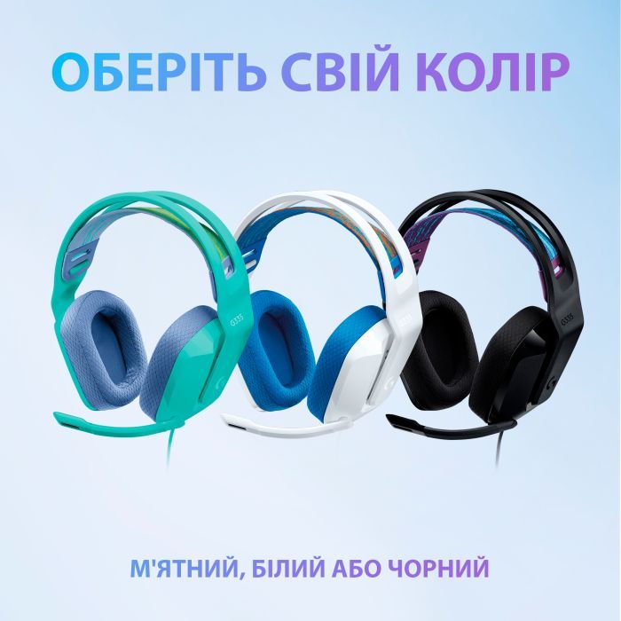 Наушники Logitech G335 Wired Gaming White (981-001018) изображение 7
