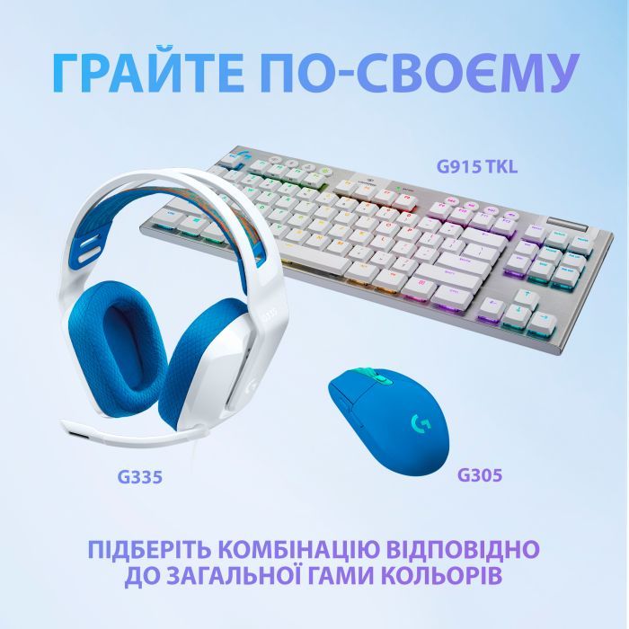 Наушники Logitech G335 Wired Gaming White (981-001018) изображение 8