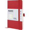 Блокнот Axent Partner Soft Skin 125x195 мм 96 аркушів у клітинка Червоний (8616-06-A)