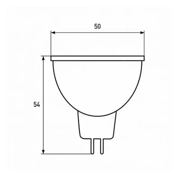 Лампочка Eurolamp LED SMD MR16 3W GU5.3 4000K 220V (LED-SMD-03534(P)) зображення 3