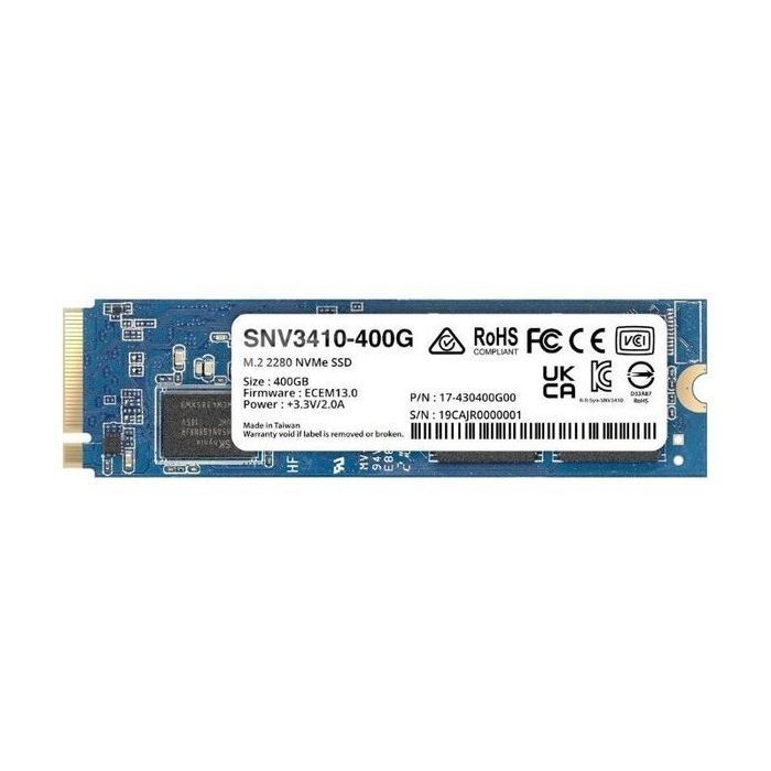 Накопитель SSD для сервера 400GB M.2 2280 NVMe PCIe 3.0 x4 Synology (SNV3410-400G)
