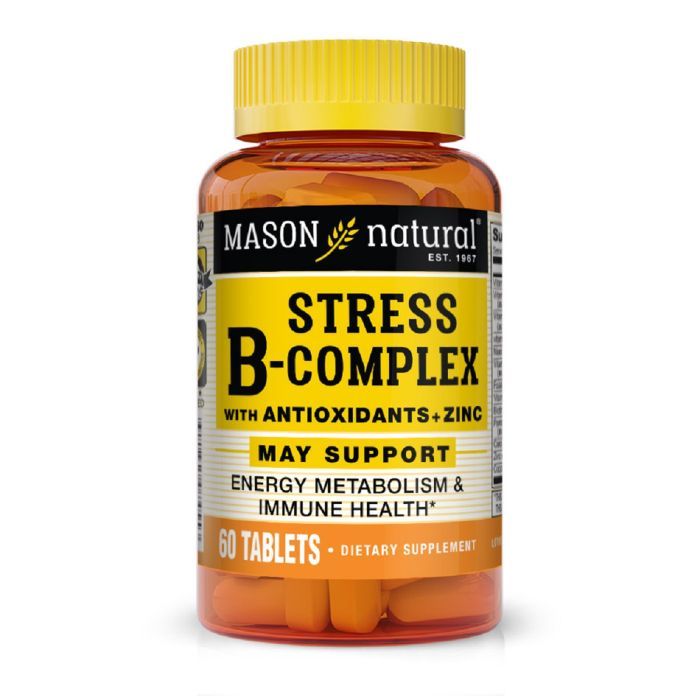 Витаминно-минеральный комплекс Mason Natural B-комплекс от стресса с антиоксидантами и цинком, Stress B-C (MAV07455)
