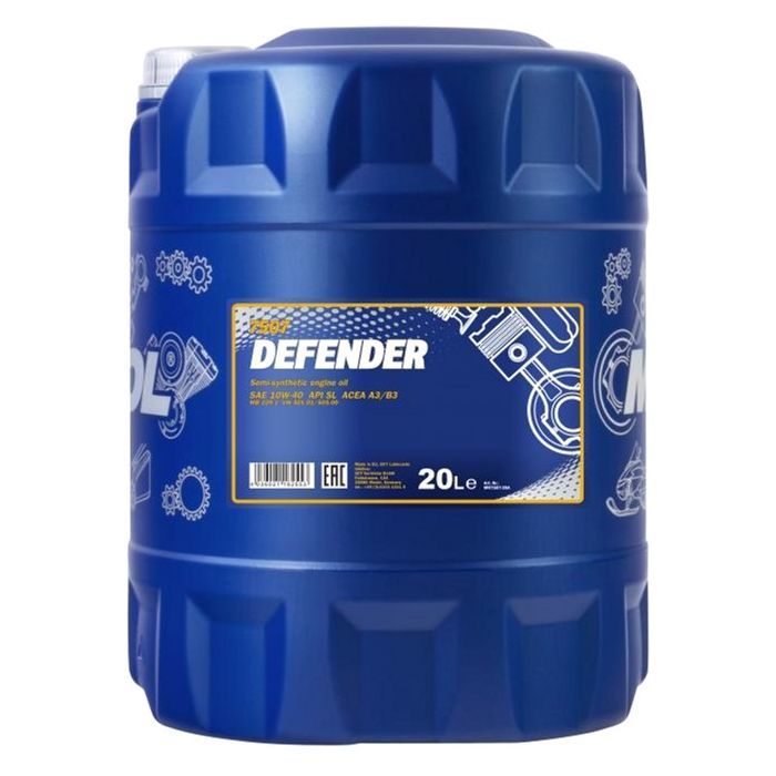 Моторное масло Mannol DEFENDER 20л 10W-40 (MN7507-20)