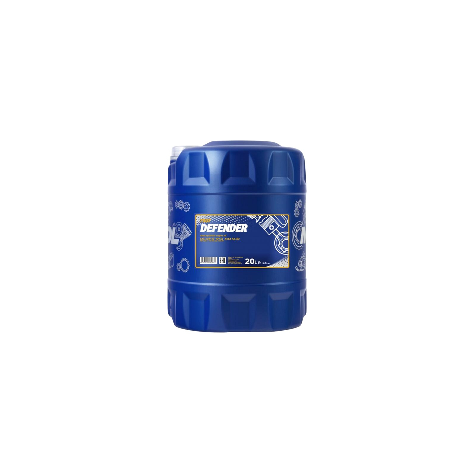 Моторное масло Mannol DEFENDER 20л 10W-40 (MN7507-20)