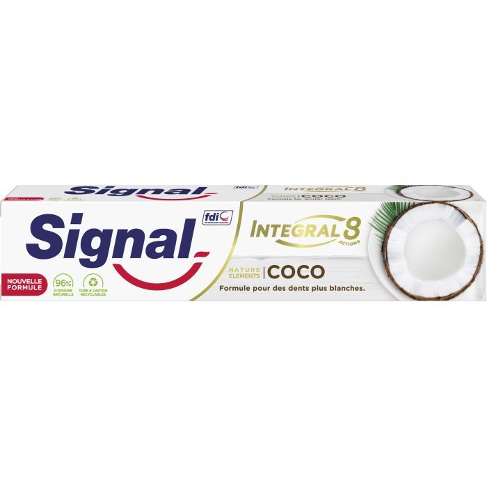 Зубная паста Signal Integral 8 Nature Elements с кокосом 75 мл (8710447328095)