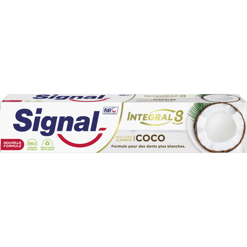 Зубная паста Signal Integral 8 Nature Elements с кокосом 75 мл (8710447328095)