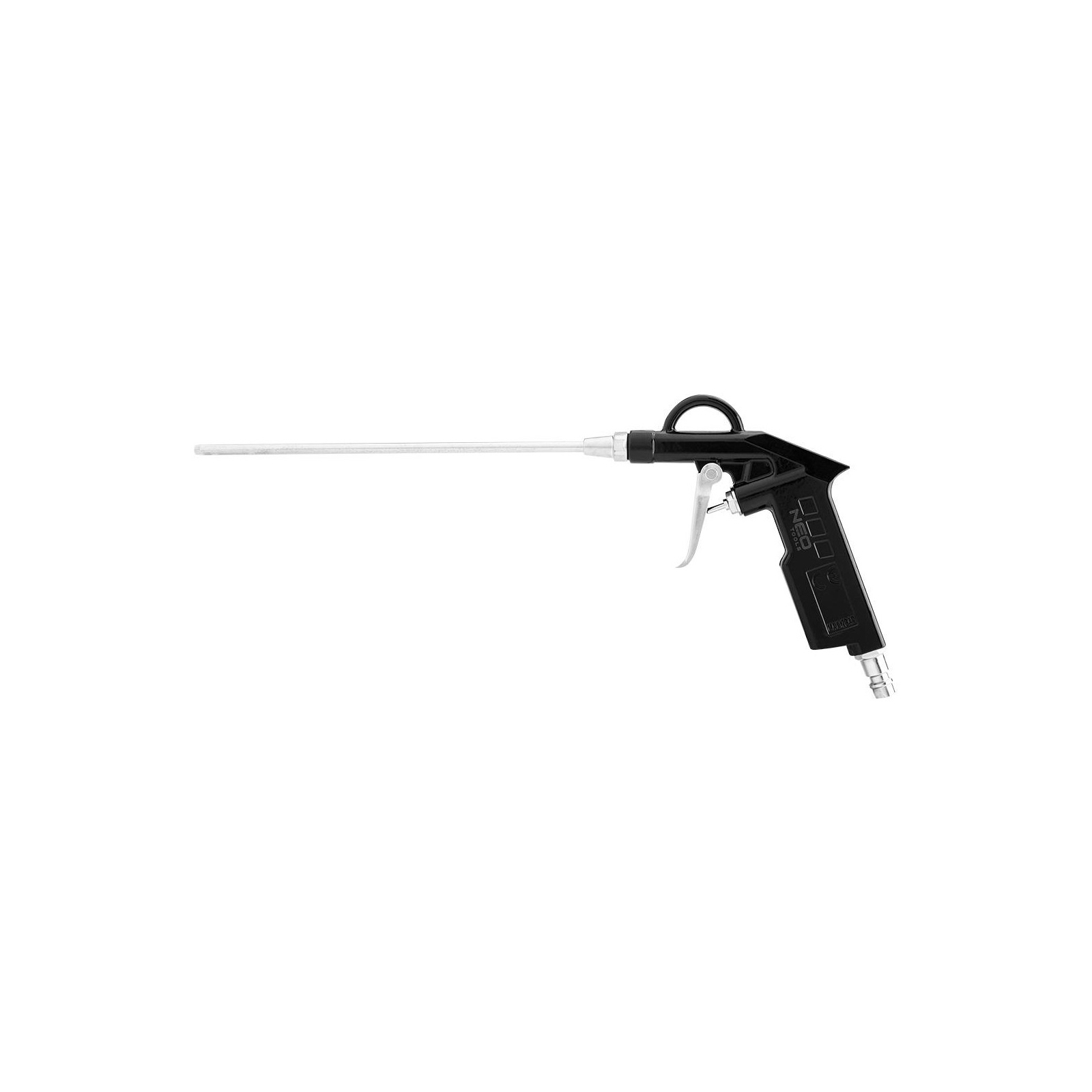 Пистолет для продувки Neo Tools алюминий, удлиненное сопло 220 мм, 12 Бар (14-712)