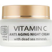Крем для лица Dead Sea Collection ночной против морщин с витамином С 50 мл (830668009554) изображение 2
