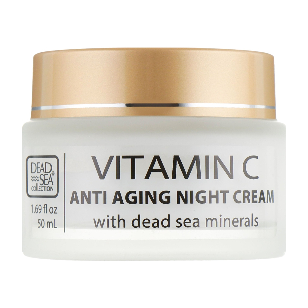Крем для лица Dead Sea Collection ночной против морщин с витамином С 50 мл (830668009554) изображение 2