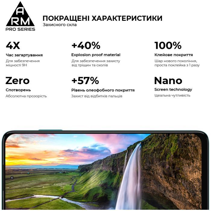 Стекло защитное Armorstandart Pro Motorola Edge 20 lite Black (ARM61017) изображение 4