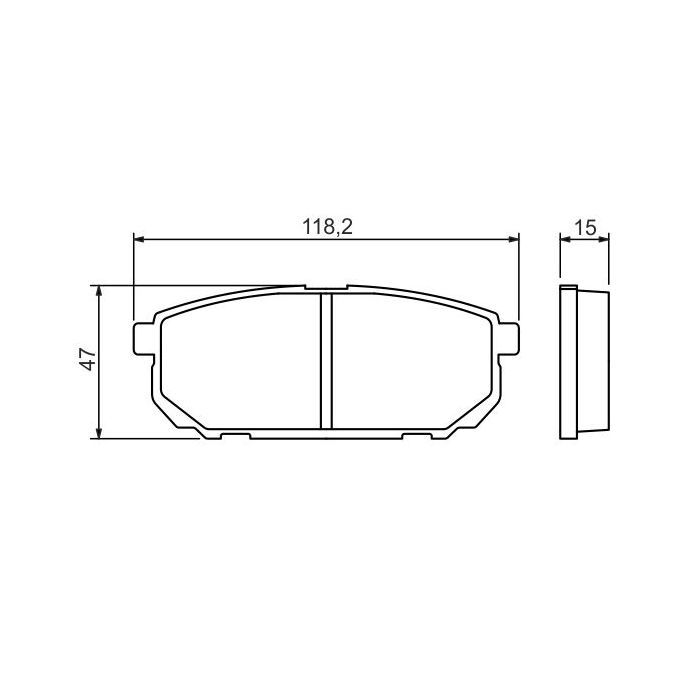 Гальмівні колодки Bosch 0 986 494 388 зображення 7