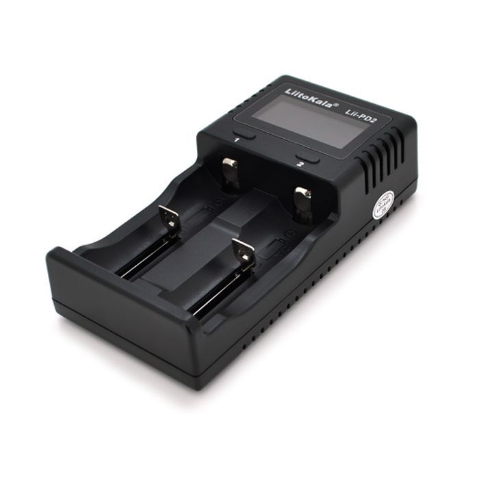 Зарядний пристрій для акумуляторів Liitokala 2 Slots, LCD display, Li-Ion, Ni-Mh, Ni-Cd, + AAAA, С, 10440/.../26650 (Lii-PD2) зображення 2